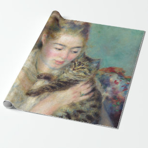Papier Cadeau Pierre-Auguste Renoir - Femme avec chat