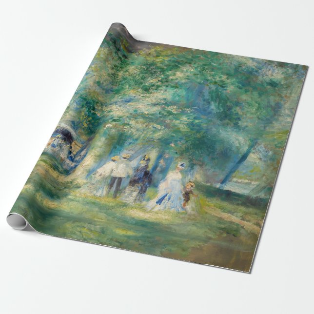 Papier Cadeau Pierre-Auguste Renoir - La fête à Saint-Cloud (Déroulé)
