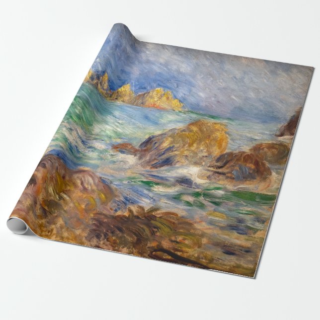 Papier Cadeau Pierre-Auguste Renoir - Marine, Guernesey (Déroulé)