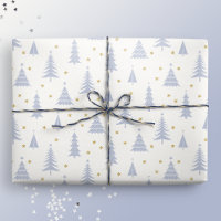 Pierre nordique Bleu Gris Arbres de Noël Blanc