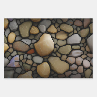 Papier cadeau - pierres