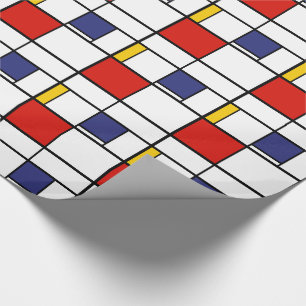 Papier Cadeau Piet Mondrian, composition C