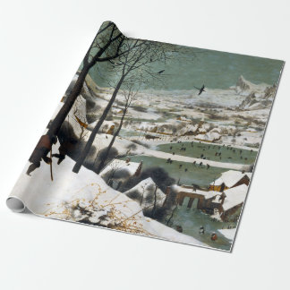 Papier Cadeau Pieter Bruegel les chasseurs d'aînés dans la neige