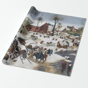 Papier Cadeau Pieter Brueghel Le recensement de Bethlehem