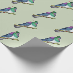 Papier Cadeau Pigeon de Kereru Wood