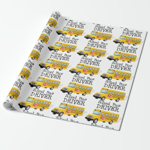 Papier Cadeau Pilote de bus scolaire