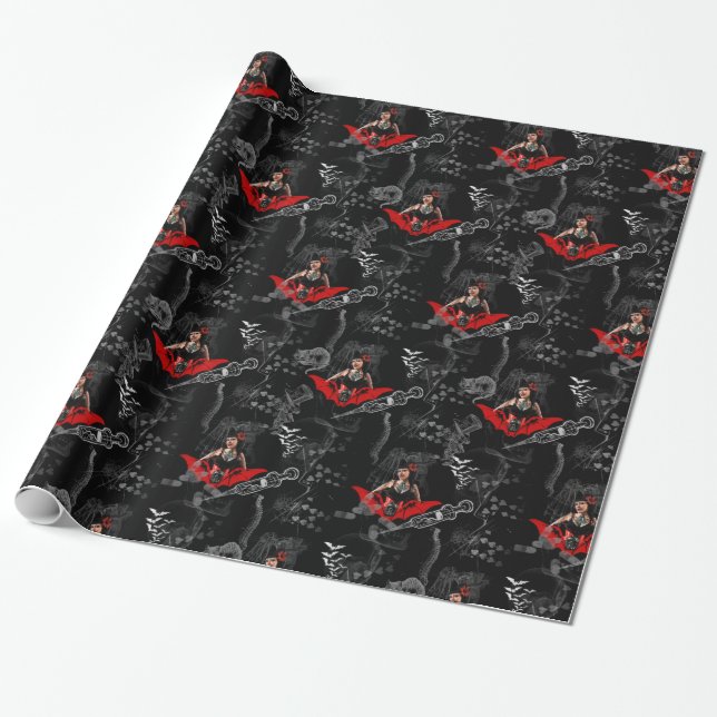 Papier Cadeau Pin de tatouage (Déroulé)
