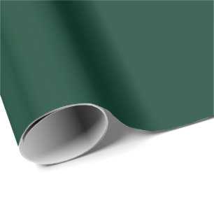 Papier Cadeau Pin vert foncé solide minimaliste