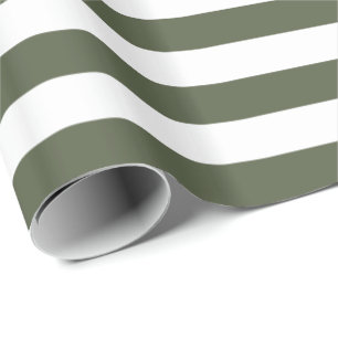 Papier Cadeau Pine Cypress Grille verte/blanche