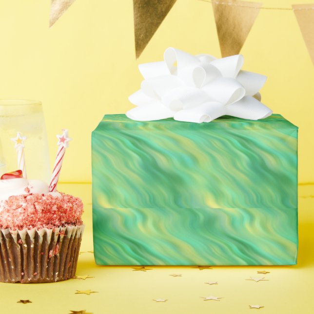 Papier Cadeau Pine vert Vavy Texture (Fête d'anniversaire)