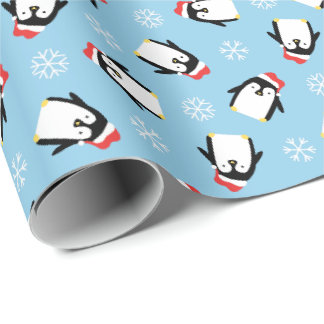 Papier Cadeau Pingouins