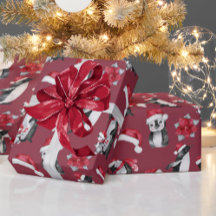Pingouins mignons en Casquette de Noël Rouge