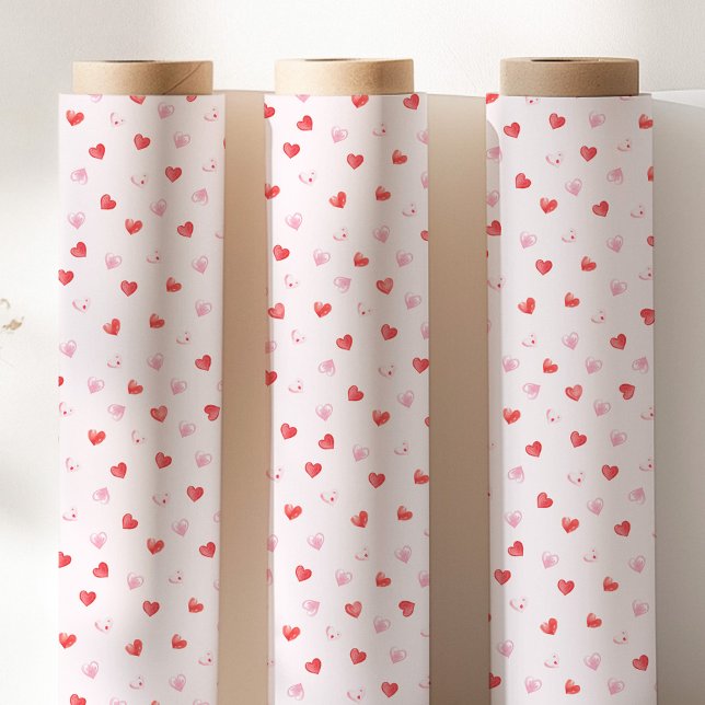 Papier Cadeau Pink and Red Hearts (Créateur téléchargé)