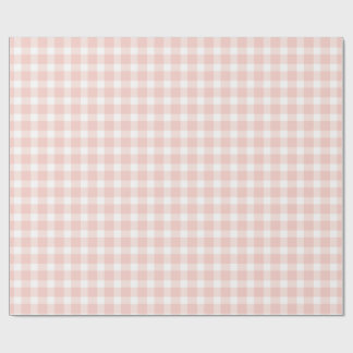 Papier Cadeau pink gingham wrapping paper roll