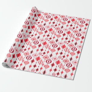 Papier Cadeau Pink MOD Mid Century moderne Noël