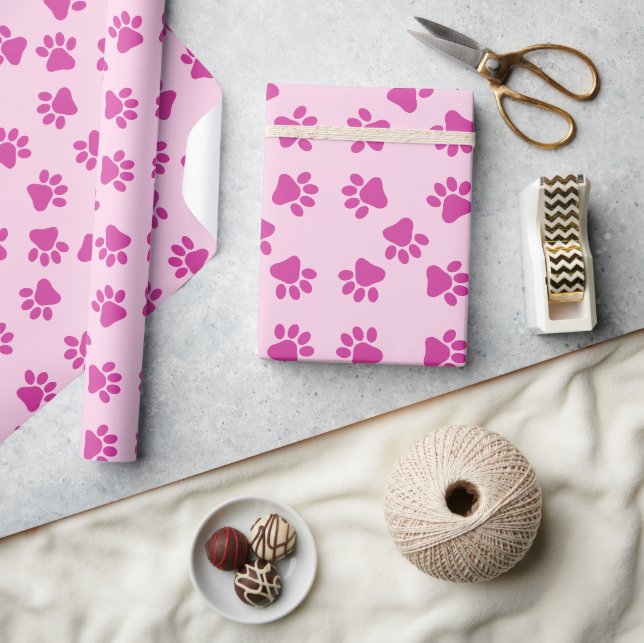 Papier Cadeau Pink Puppy Party Cadeau, Enfants & Animaux Anniver (Artisanat)