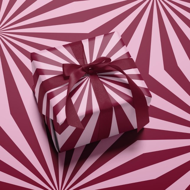 Papier Cadeau Pink red swirly Wrapping paper (Créateur téléchargé)