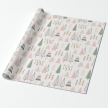 Pink Sage Boho Trees Noël