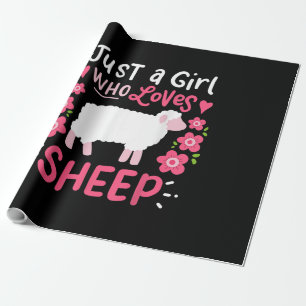Papier Cadeau Pink Sheep Just A Girl Who Loves Sheep Venin