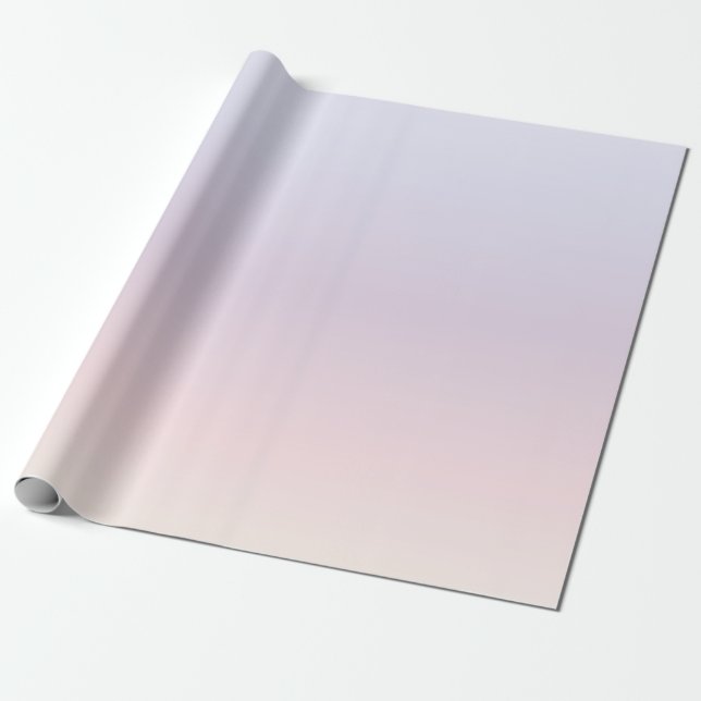 Papier Cadeau Pink violet pastel dégradé Conception minimale (Déroulé)