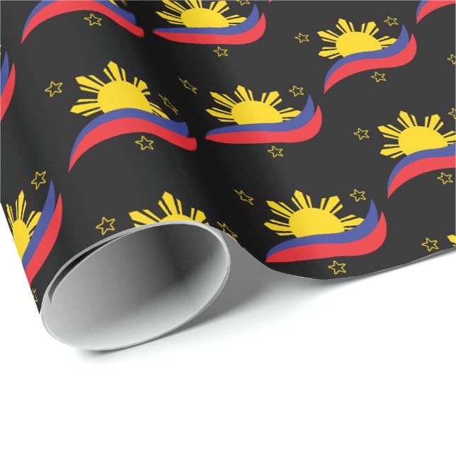 Papier Cadeau Pinoy Flag (Coin rond)