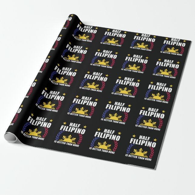 Papier Cadeau Pinoy Pinay, Philippines Philippine Américaine (Déroulé)