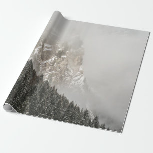 PAPIER CADEAU PINS VERTS