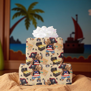 Papier Cadeau Pirate Adventure Bear - Ahoy, Matey