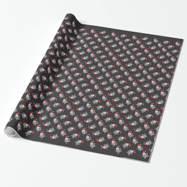 Papier Cadeau Pirate Père Noël (Déroulé)