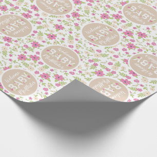 Papier Cadeau Pit Bull Dog Baby shower Pink Girl Pitbull