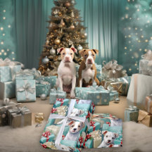 PitBull Puppies Pastel Moderne Noël