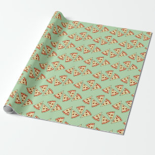 Papier Cadeau Pizza By the Slice Design Wrapping Papier