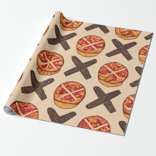 Papier Cadeau pizza cool et amusante (Déroulé)