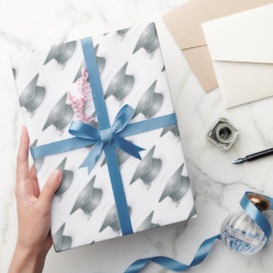 Papier Cadeau Plafond de graduation en argent