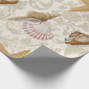 Papier Cadeau Plage de Starfish de vintage Seashell 