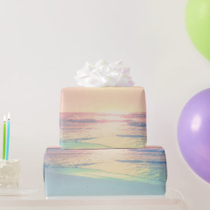 Papier Cadeau Plage tropicale Mer Soleil Coloré Été