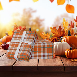 Papier Cadeau Plaid automne