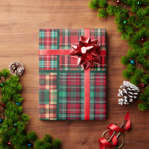 Papier Cadeau Plaid de Noël