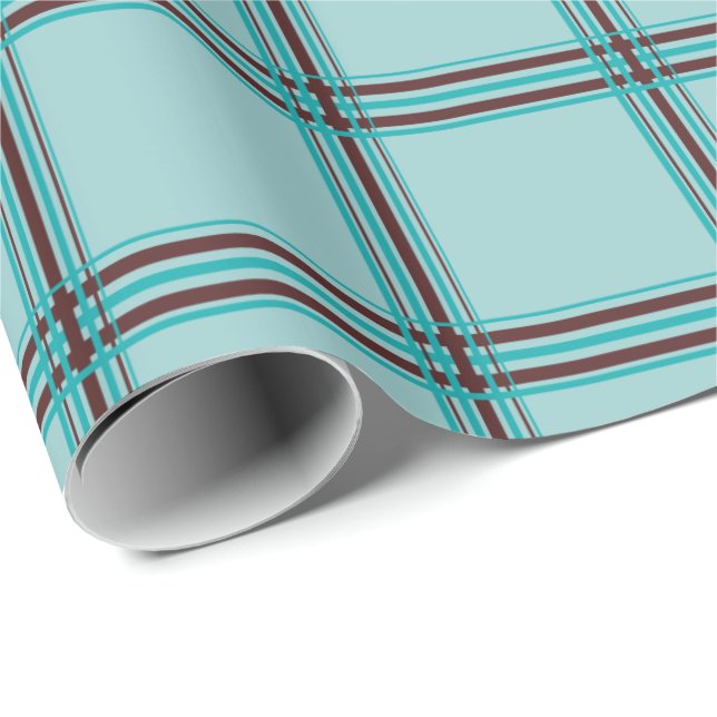 Papier Cadeau Plaid d'Eau-pour-Chocolat (Coin rond)