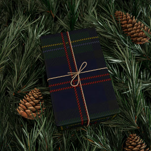 Papier Cadeau Plaid Elegant Rustic Classic Holiday Tartan