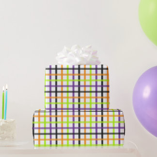 Papier Cadeau Plaid Halloween 8