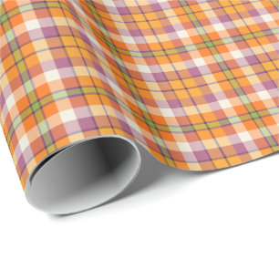 Papier Cadeau Plaid léger de Halloween