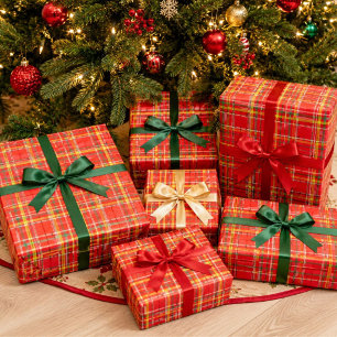 Papier Cadeau Plaids de Foyer de Noël