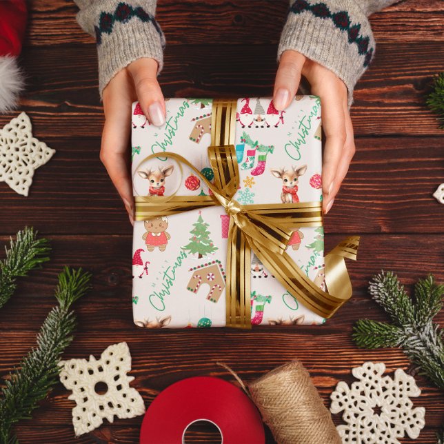 PAPIER CADEAU PLAISIR NOËL FESTIVE JOY CADEAU PAPIER À REPASSER (Créateur téléchargé)