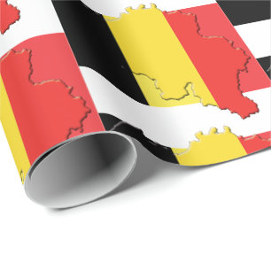 Papier Cadeau Plan du DRAPEAU BELGIQUE