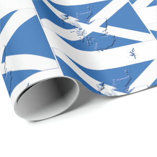 Papier Cadeau Plan ÉCOSSE-SALTIRE DRAPEAU