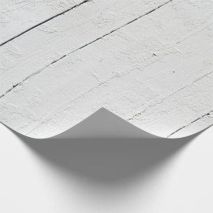 Papier Cadeau Planche en bois de Faux blanc et gris texturisée