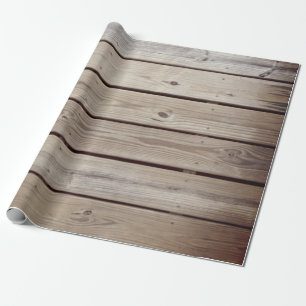 Papier Cadeau Planches en bois rustiques