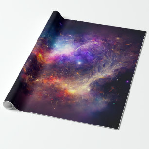 Papier Cadeau Planètes spatiales mignons