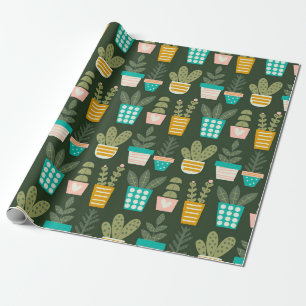 Papier Cadeau Plantes succulents